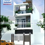 Mẫu nhà phố hiện đại 3 tầng